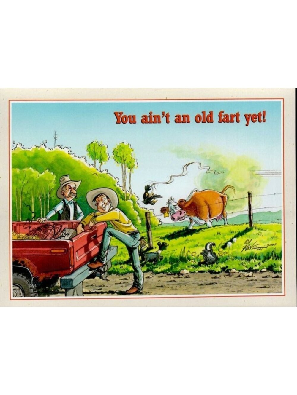 6-Pk VTG Leanin' Tree Birthday Cards +✉ "You're Not An Old Fart Yet"‎ Ben Crane